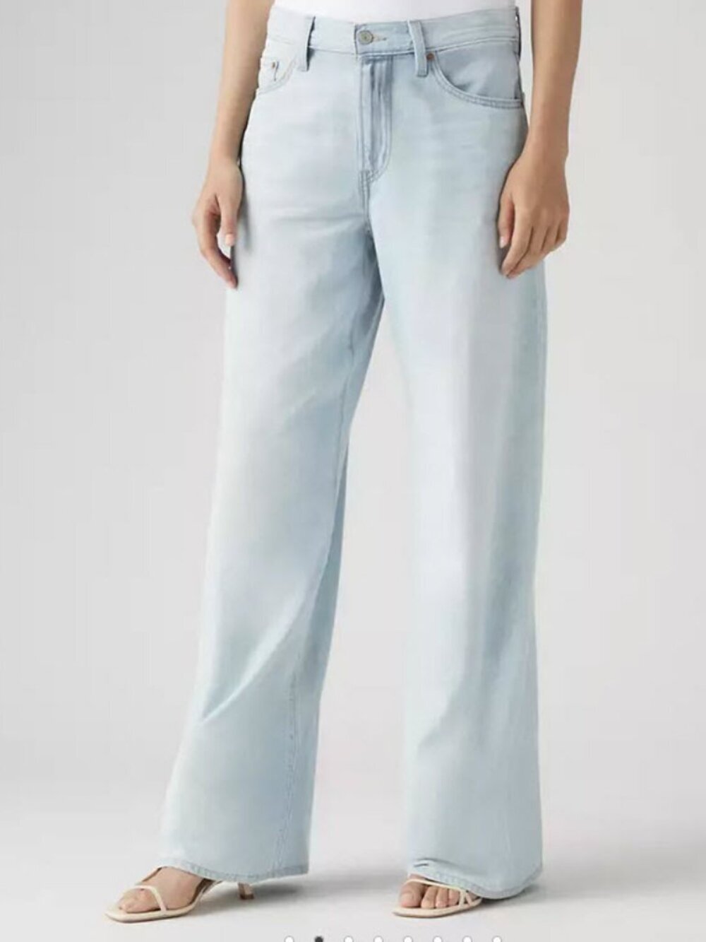 NWT - Levi's Premium XL Baggy Straight Linen + Denim Women's Jeans Size 33 x 31 - Picture 8 of 11